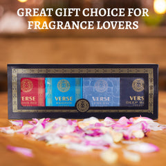 NovoGlow Verse Deep Blue bottle captures deep, oriental-woody vibe for evenings.
