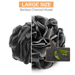 Novosun loofah carbonized bamboo material for skin-friendly cleansing