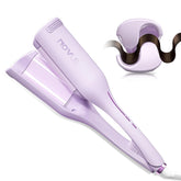 NOVUS Curling Iron Waver front view with 1.4-inch dual-barrel for quick waves