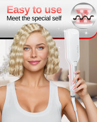 NOVUS Hair Crimper Waves LED display for accurate temperature control during styling.