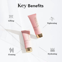 NOWATER Collagen Wrapping Mask close-up highlights hydrolyzed collagen for elasticity.