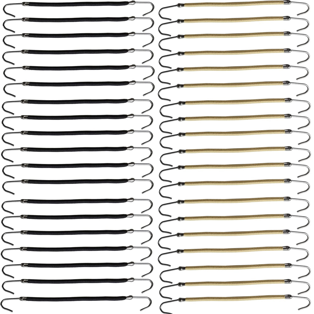 NSBELL ponytail hooks 40-piece pack in black and apricot for quick daily hairstyles.