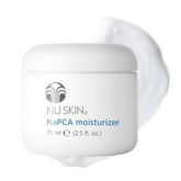 Nu Skin NaPCA Moisturizer bottle closeup for all-day hydration.
