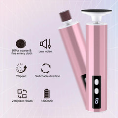 NUAKENE rose gold ergonomic handle closeup communicates comfortable grip.