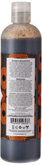 Nubian Heritage Body Wash bottle close-up highlights salicylic acid and botanical extracts for acne care.