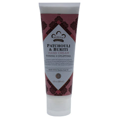 Nubian Heritage Patchouli & Buriti Hand Cream front view showing non-greasy hydration