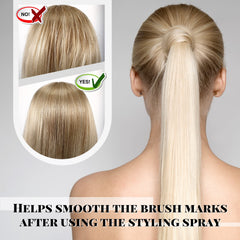 Nuenen double-sided bristle brush for edge control and grooming