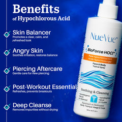 NueVue BioForce HOCl refill packaging front shows 1L size for routines.