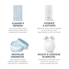 NuFACE MINI+ Power Patches under-eye brighten and tighten for a refreshed look.