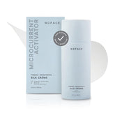 NuFACE Silk Creme Activator bottle pour shows smooth texture for microcurrent prep.