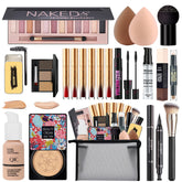 NUIBO all-in-one makeup kit eyeshadow palette with 12 colors for versatile day-to-night looks.
