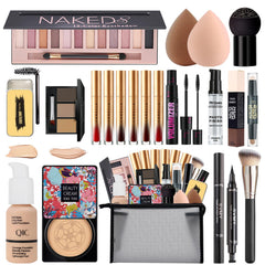 NUIBO all-in-one makeup kit shown with complete face essentials for quick daily looks