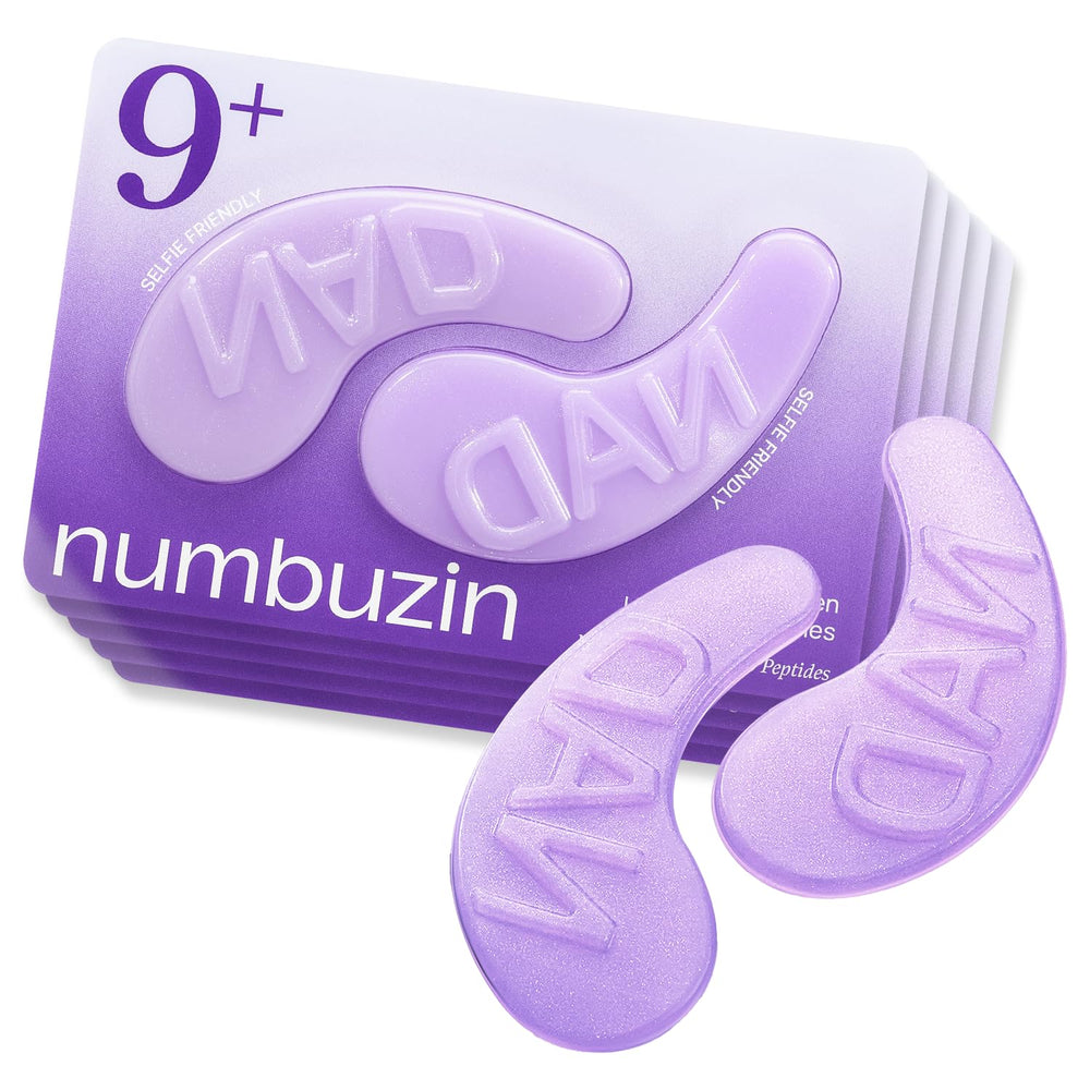 numbuzin No.9 eye patches packaging close-up for gifting.