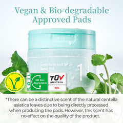 Numbuzin No.1 Toner Pad ground centella detail emphasizing centella asiatica texture