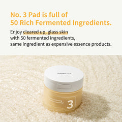 numbuzin No.3 Toner Pad biodegradable material close-up emphasizes eco-friendly vegan cotton