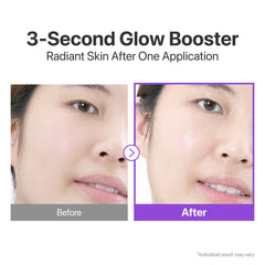 Numbuzin No.9 application shot shows essence-like texture spreading.