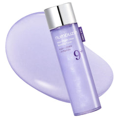 Numbuzin No.9 toner bottle glows with radiant, hydrated skin.