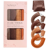 NUNFLUE heatless hair curlers set showcasing an overview for beautiful curls.