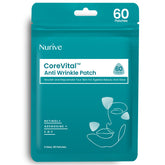 Nurive Advanced Wrinkle Patches apply-closeup showing discreet overnight wrinkle patch.