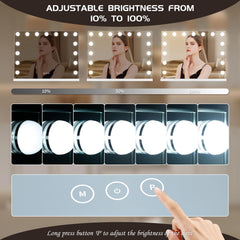 NUSVAN vanity mirror three-color modes for different tasks