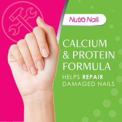 Nutra Nail keratin amino acids ingredients label signaling nail-strength support