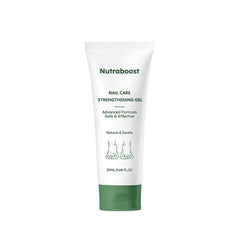 Nutraboost Natural Nail Care Gel bottle close-up for easy daily use