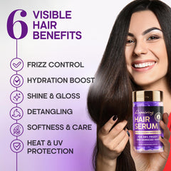 NUTRAHARMONY keratin-silk protein application demonstrates smoothing action.