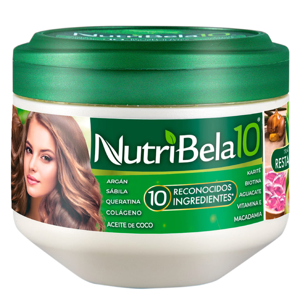 Nutribela10 mascarilla capilar en botella para cabello saludable y suave