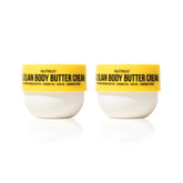Nutrius Brazilian Body Butter 2-Pack packaging showcases smooth, non-greasy hydration