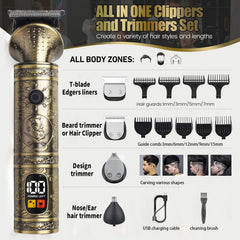 NuvaConx Trimmer Kit attachments collection showing versatility