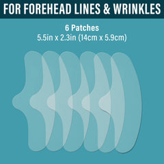 NUVADERMIS forehead patches close-up showing flexible medical-grade silicone.