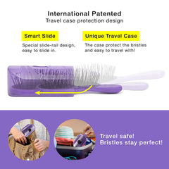 NuWay 4HAIR BrainyBristles detangle wet or dry hair with less tug