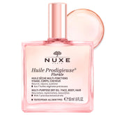 Nuxe Huile Prodigieuse Floral bottle delivers radiant skin glow.