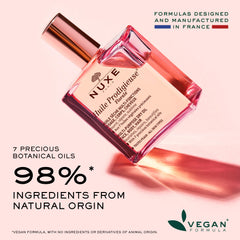 Nuxe Huile Prodigieuse Floral on the face provides lightweight hydration.