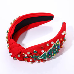 NVENF wide-top knot headband adds sparkle to dresses and sweaters
