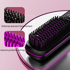 Nvnvske Go Brush Pro 20-second heat feature for fast styling with MCH ceramic technology