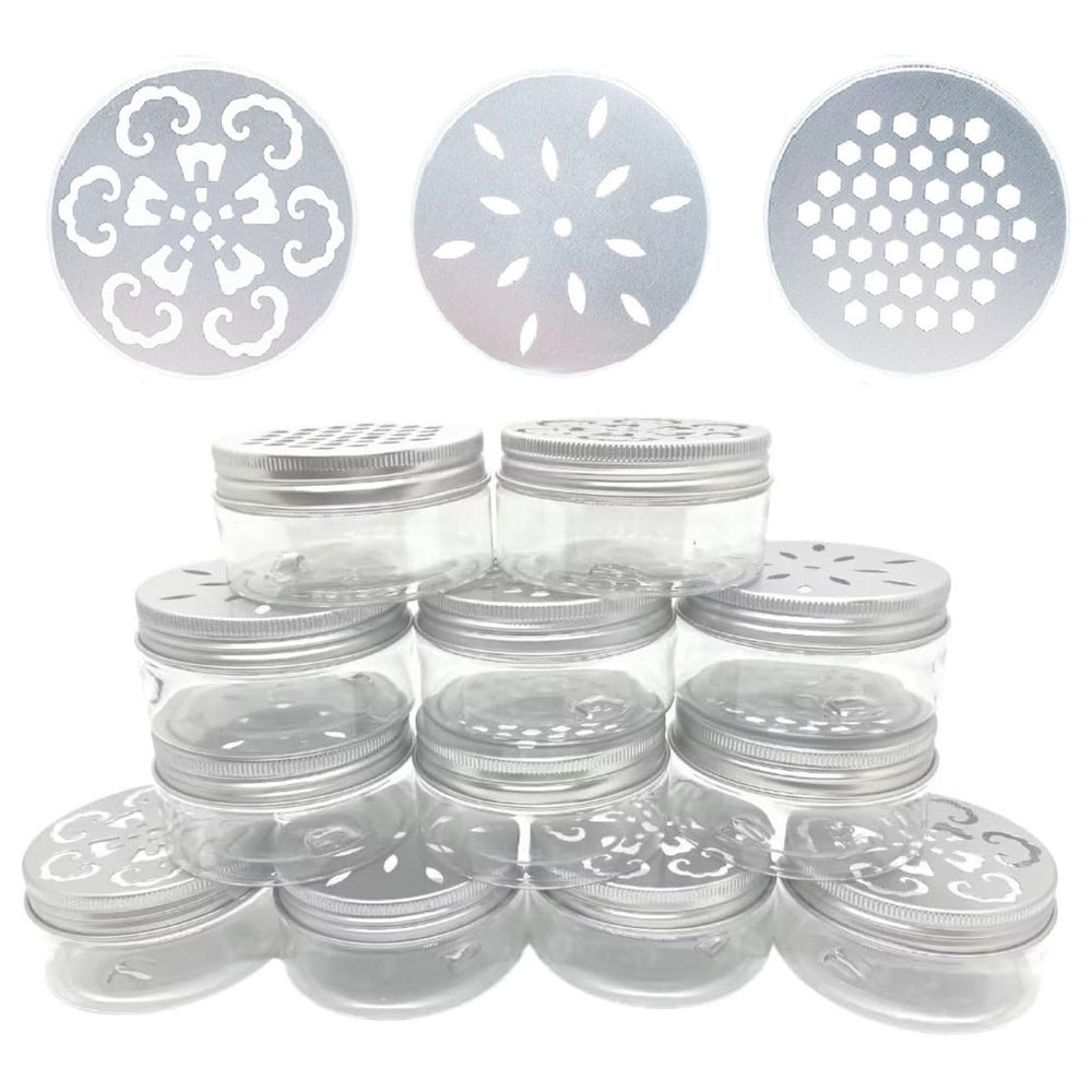 Nwsrayu 12-pack air freshener containers front view for on-the-go scent storage.