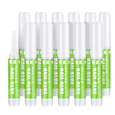 NXJ INFILILA nail glue kit closeup, 12 tubes for DIY and salon use