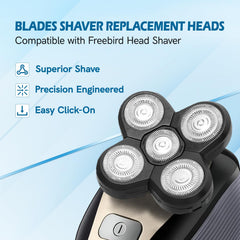 NXPPYY Freebird blades fit head shaver securely for quick replacement