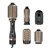 Nycoba hair dryer brush set in action showing quick dry and voluminous lift