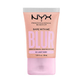 NYX Bare With Me Blur Tint Light Ivory bottle shows a smooth, blurred complexion