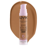 NYX Bare With Me Concealer Serum Deep Golden bottle showing hydration-ready packaging