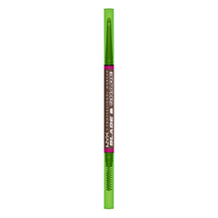 NYX Blade & Shade Brow Pencil dual-edged tip creates precise hairlike strokes for natural brows.