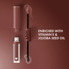 NYX Boundary Pusher top coat gloss delivers ultra-reflective shine.