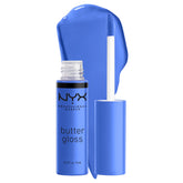 NYX Butter Gloss presenta su envase; ideal para retoques en cualquier lugar.