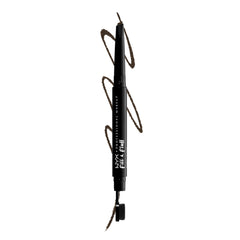 NYX Fill and Fluff Espresso teardrop tip delivers precise brow hairs