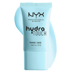 NYX Hydra Touch Primer bottle closeup showing a smooth, dewy base