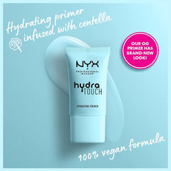 NYX Hydra Touch Primer pump dispensing lightweight hydration for makeup prep