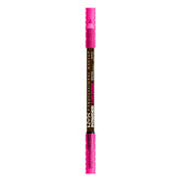 NYX Powder Louder Brow Pencil Ash Brown packaging highlights vegan formula for long wear.