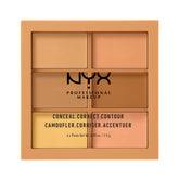 NYX Professional Makeup Conceal Correct Contour Palette Medium — open swatches for color correction